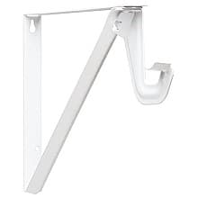 12" Closet-Pro Shelf/Rod Bracket with Slide-Thru, White Finish