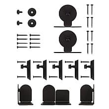 Monte Carlo Round Track Hardware Kit, Black Finish