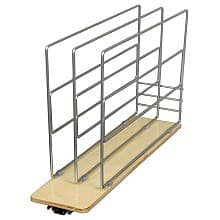5-15/16" Roll Out Tray Divider, 3 Dividers, Frosted Nickel