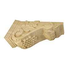 14" x 5" x 7" Medium Grape Corbel, Alder