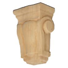 4-1/4" x 2-7/8" x 1-3/4" Mini Traditional Corbel