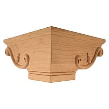 8-1/4" x 8-1/4" x 4" Pedestal Corner Foot