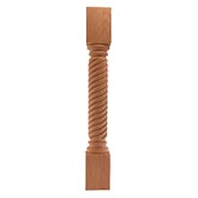 5" x 5" x 36" Rope Post, Rubberwood
