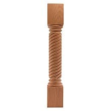 5" x 5" x 42" Rope Post, Maple