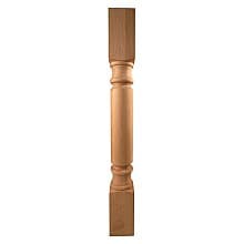 3-1/2" x 3-1/2" x 35-1/4" Tuscan Post, Rubberwood
