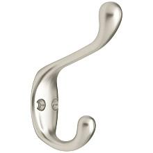 Heavy-Duty Coat/Hat Hook, Matte Nickel