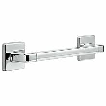 12" Angular Modern Decorative Grab Bar, Chrome