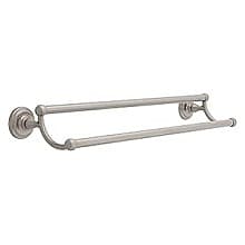 24" Jamestown Double Towel Bar, Satin Nickel