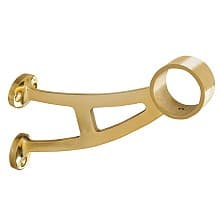 1-1/2" Bar Bracket, Polished Brass