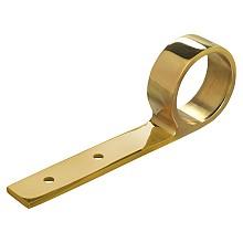 2" Armrail Bracket, Polished Brass