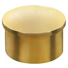 1-1/2" Rail End Cap, Polished Brass