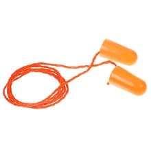 1110 29 dB Disposable Foam Ear Plug with Cord, Orange 100/Box