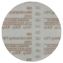 5" Hookit No Holes Microfinishing Film Disc, Aluminum Oxide On Film