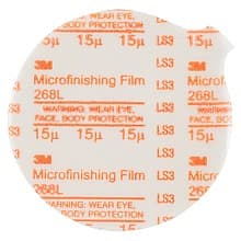 5" Stikit™ 15 Grit 268L No Holes Sanding Disc, Aluminum Oxide on Film