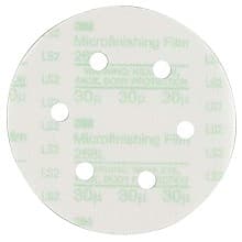 6" Hookit 8 Holes 268L Finishing Film Disc, Aluminum Oxide on Polyester Film