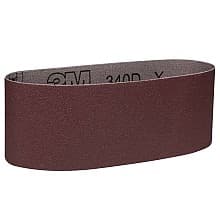 2-1/4" x 80" 80 Grit Sanding Belt, Aluminum Oxide on X-Weight Cloth