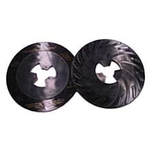 7" Hard Disc Pad Face Plate, Black