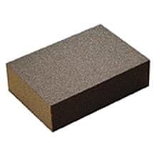 Medium Grit Four-Sided Aluminum Oxide Sanding Block, 2-5/8" x 3-3/4" x 1"