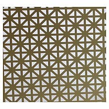 3' x 2' Union Jack Pattern Aluminum Sheet, Gold