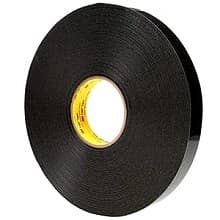 1/2" Black Tape, 36 Yard Roll