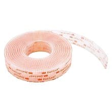 Dual Lock 1" Clear Reclosable Fastener SJ3560, 10 Yard Roll