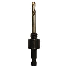 1/2" - 20 Hole Saw Arbor with Pilot Drill, 3/8" Shank