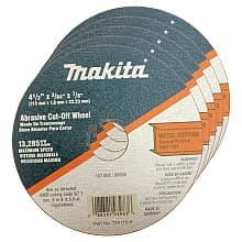 4-1/2" 46 Grit Super Thin Cut-off Wheel, Aluminum Oxide (25/Pack)