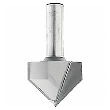 3/8" x 1-5/8" V-Groove Router Bit, 2-Flute, 1/4" Shank