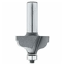 1-3/8" x 5/32" Radius Ogee Router Bit, 2 Flute, 1/4" Shank