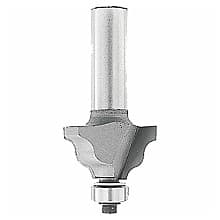 1-1/4" x 5/32" Radius Wavy Edge Router Bit, 2 Flute, 1/4" Shank