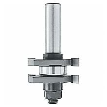 1-5/8" x 3" 2-Cutter Tongue/Groove Router Bit, 2-Wing, 1/2" Shank