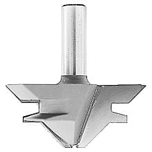 2-11/16" x 45° Lock Miter Router Bit, 2-Flute, 1/2" Shank