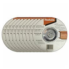 7" 24 Grit Hubbed Grinding Wheel, Aluminum Oxide (10/Pack)