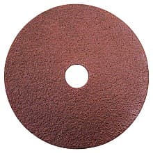 4&quot; No Holes Abrasive Disc, Resin Fiber (25/Pack)