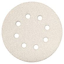 5&quot; Hook/Loop Abrasive 8 Holes Sanding Disc, Aluminum Oxide on Paper (5/Pack)