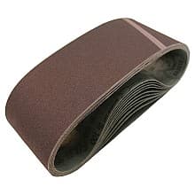 4&quot; x 24&quot; Abrasive Belt, Aluminum Oxide (10/Pack)