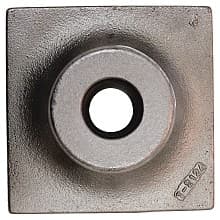 6" x 6" Tamper Plate, 1-1/8" Hex