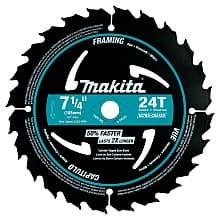 7-1/4" x 24 Teeth Carbide-Tipped Ultra-Coated Circular Saw Blade (10/Pack)