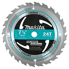 7-1/4" x 24 Teeth Cross-Cut Framing Circular Saw Blade (10/Pack)