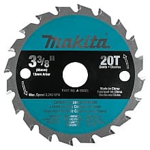 3-3/8" x 20 Teeth Cross-Cut/Rip/Plunge Circular Saw Blade