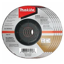 5" Inox 36 Grit Grinding Wheel, Aluminum Oxide (5/Pack)
