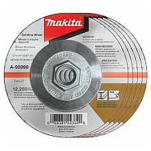5" Hubbed Inox 36 Grit Grinding Wheel, Aluminum Oxide (5/Pack)