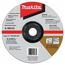7" Inox 36 Grit Grinding Wheel, Aluminum Oxide