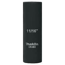 11/16" Deep Well SAE Impact Socket, 1/2" Drive