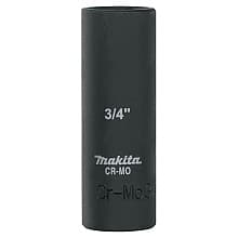 3/4" Deep Well SAE Impact Socket, 1/2" Drive