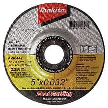 5" 60 Grit Depressed Center Ultra Thin Cut-Off Wheel, Zirconia Aluminum (25/Pack)