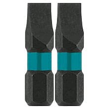 #8 x 1" ImpactX Slotted Drive Insert Bit (2/Pack)