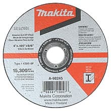 4" 30 Grit Cut-off Wheel, Aluminum Oxide