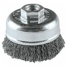 3" Crimped Wire Cup Brush, 5/8"-11" Arbor Hole