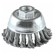2-3/4" Knot Wire Cup Brush, 5/8"-11" Arbor Hole